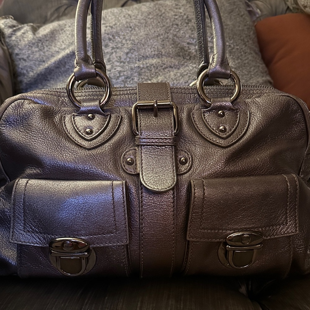 Marc Jacobs Shimmering Silver Satchel